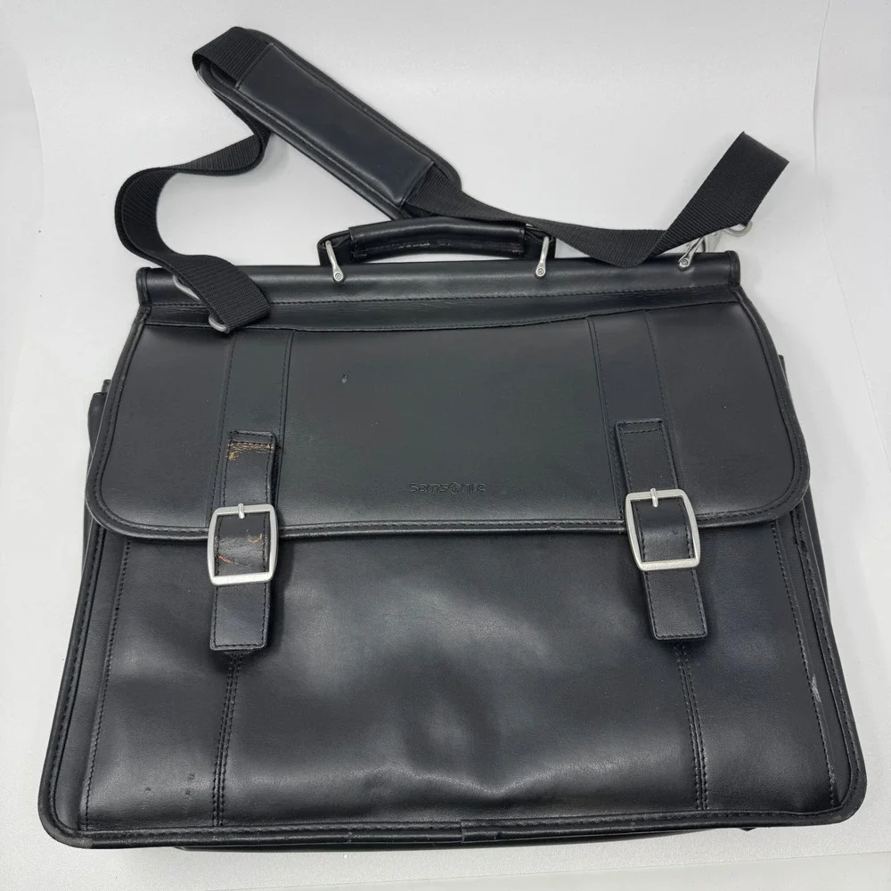 Samsonite Black Messenger‎ Briefcase Bag Laptop Office Travel